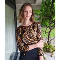blouse YSL rive gauche imprime panthere portrait1
